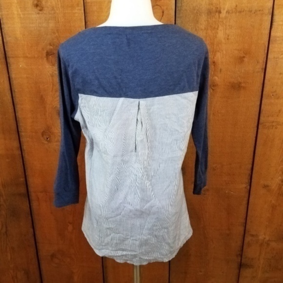 Horny Toad Merger tee plaid check blue S womens 3/ - Picture 2 of 8